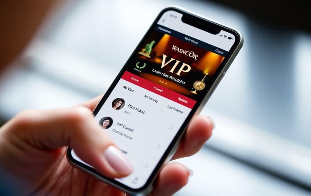 Smarttelefon med VIP-lojalitetsprogram for casino