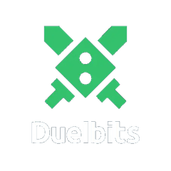 Duelbits casinoforside med duell-tema og 200 kr gratis bonus